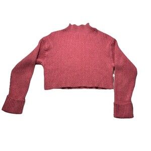 Women's Altar'd State Cropped Mock Neck Sweater - Size S